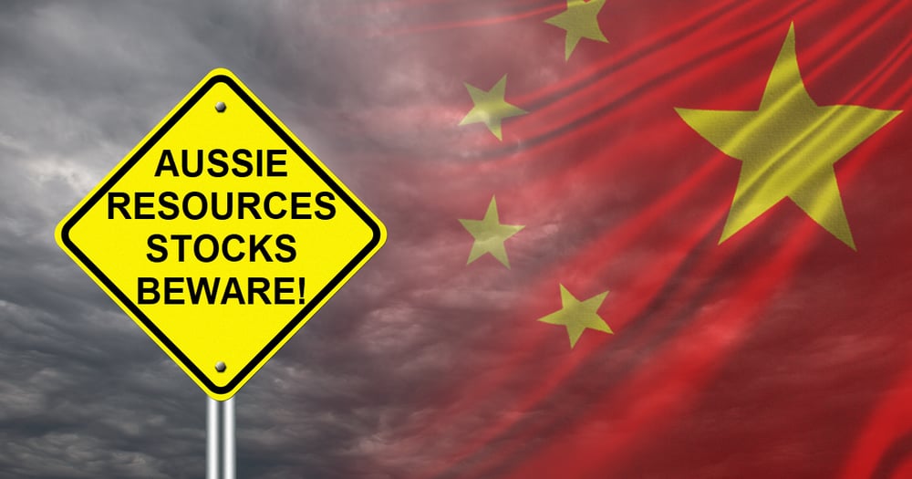 ChartWatch: China’s stocks and property sector are tanking, ASX resources co’s beware!