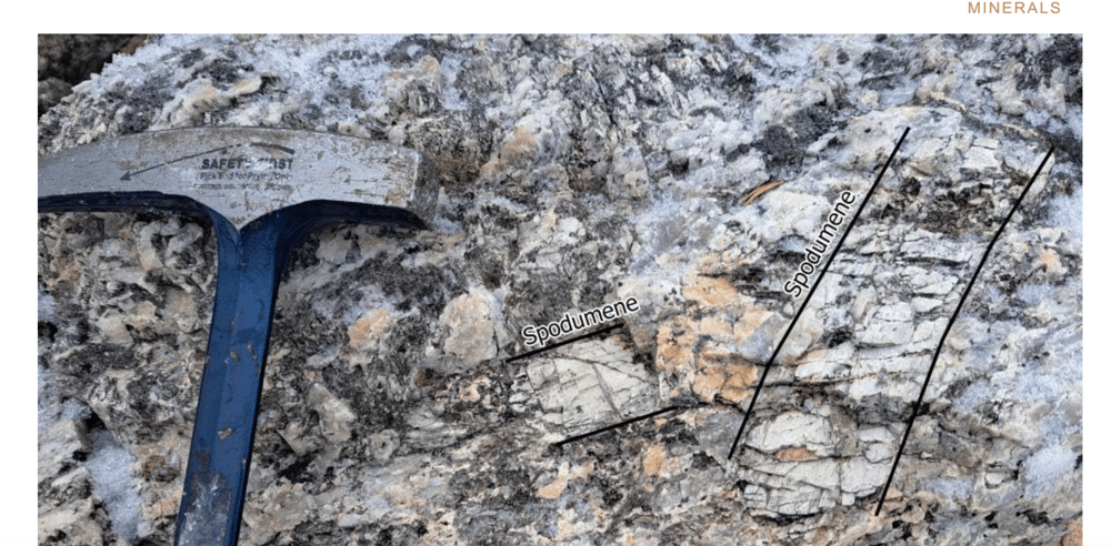 spodumene pegmatite
