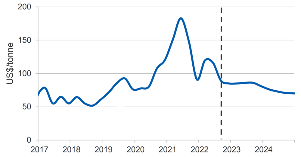Iron ore price outlook OCE