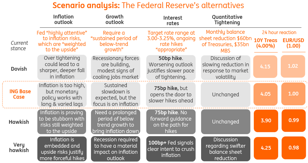 ING Fed scenarios