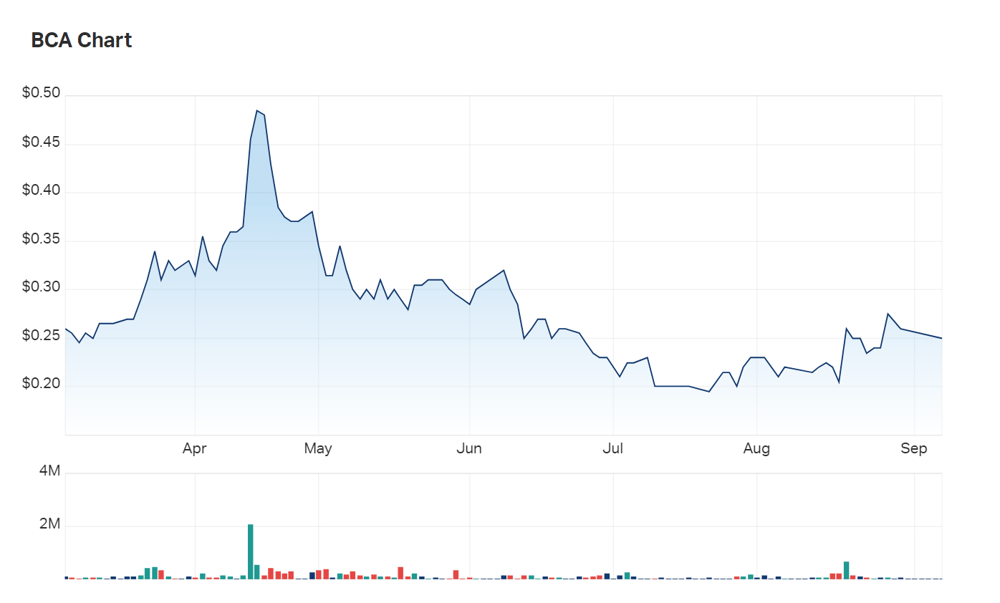 Black Canyon's six month charts 
