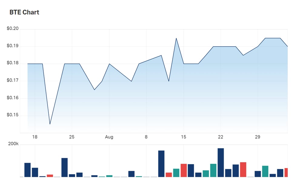 Botala's charts since listing in mid-July show a fairly illiquid stock. Given the unfortunate time it chose to list, however, perhaps this is to be expected 