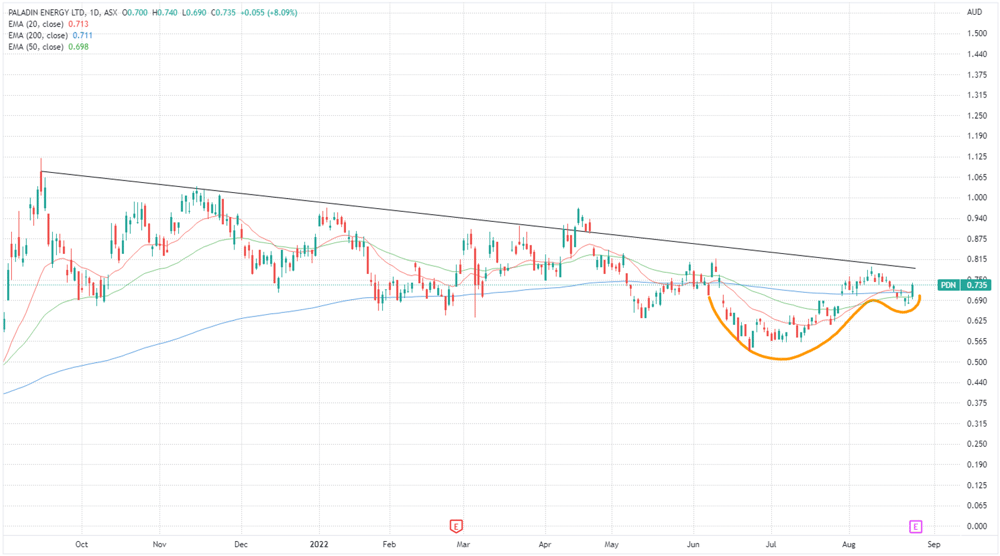 Paladin share price chart