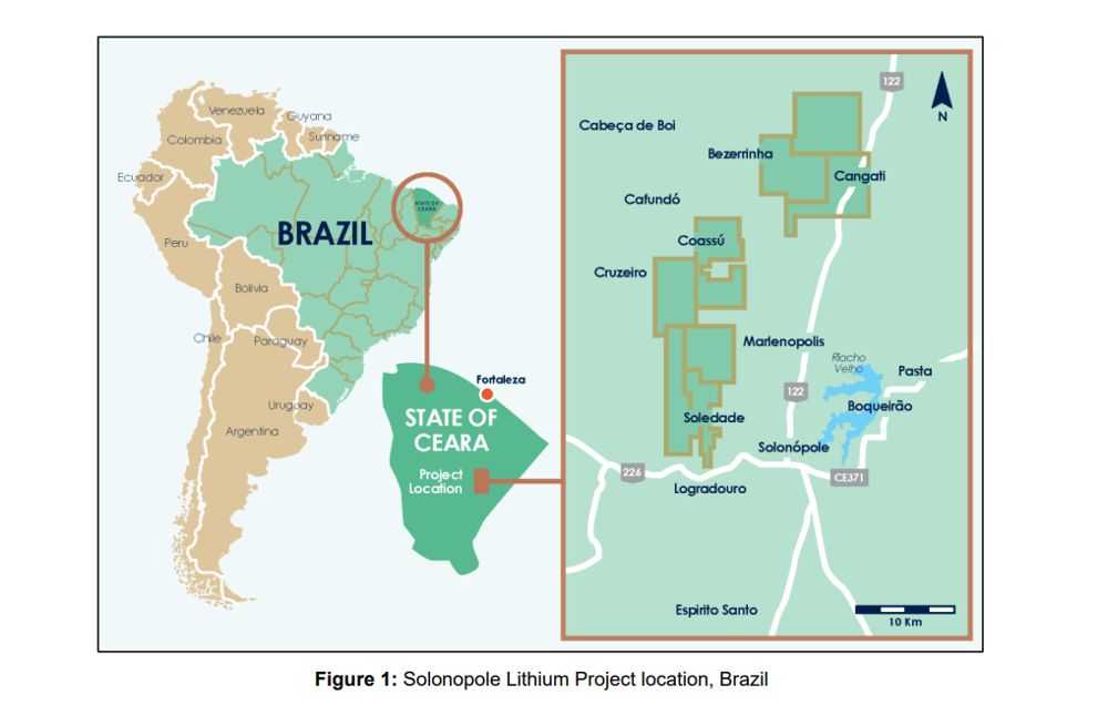 Solonopole project location