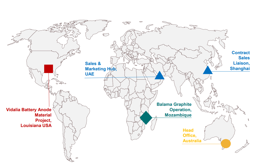 (Source: Syrah) A look at the company's operational footprint 