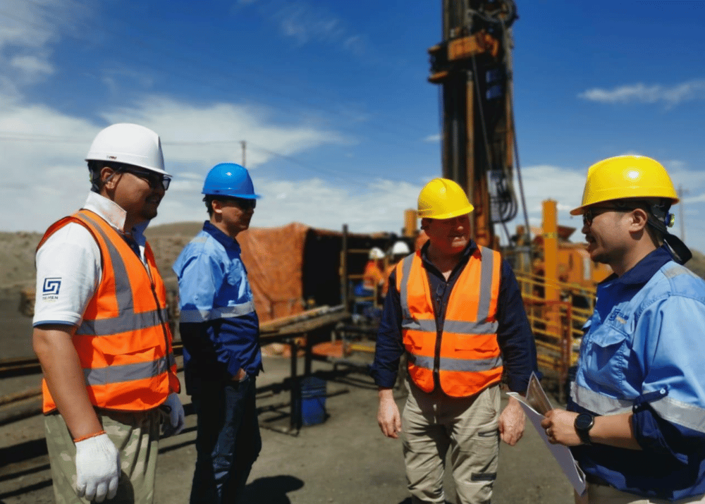 (Source: TMK) TMK CEO and Ganzorig Vanchig and Talon Energy's David Casey at SL-2 