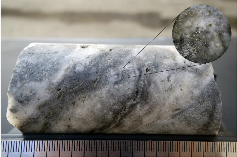 MetalsTech identifies visible gold in UGA-33 drill core at Sturec gold mine