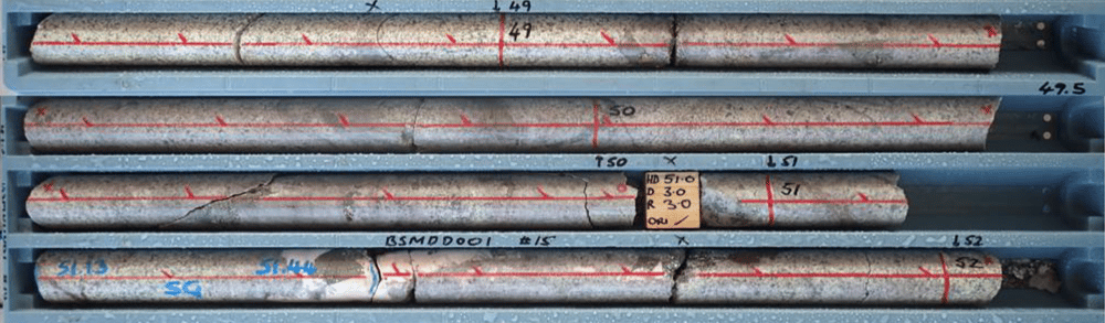 Drill core samples