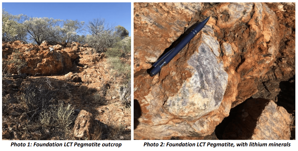 Metals Australia LCT Pegmatite