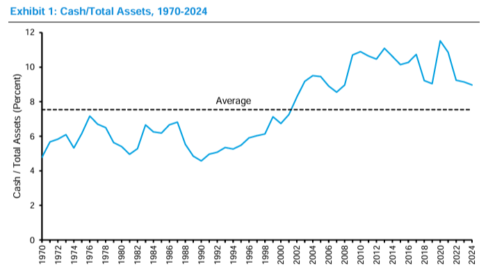 Cash holdings