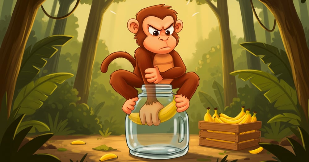 The monkey, the banana, and the investor’s dilemma: Why you must learn to let go…