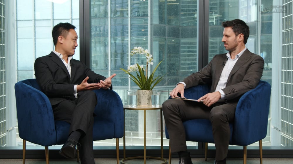 Billy Leung (Global X) with Tom Stelzer