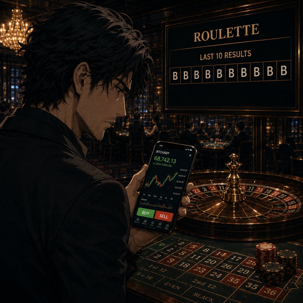 investing versus gambling trader at roulett table, source ChatGPT 5.5 1080x1080