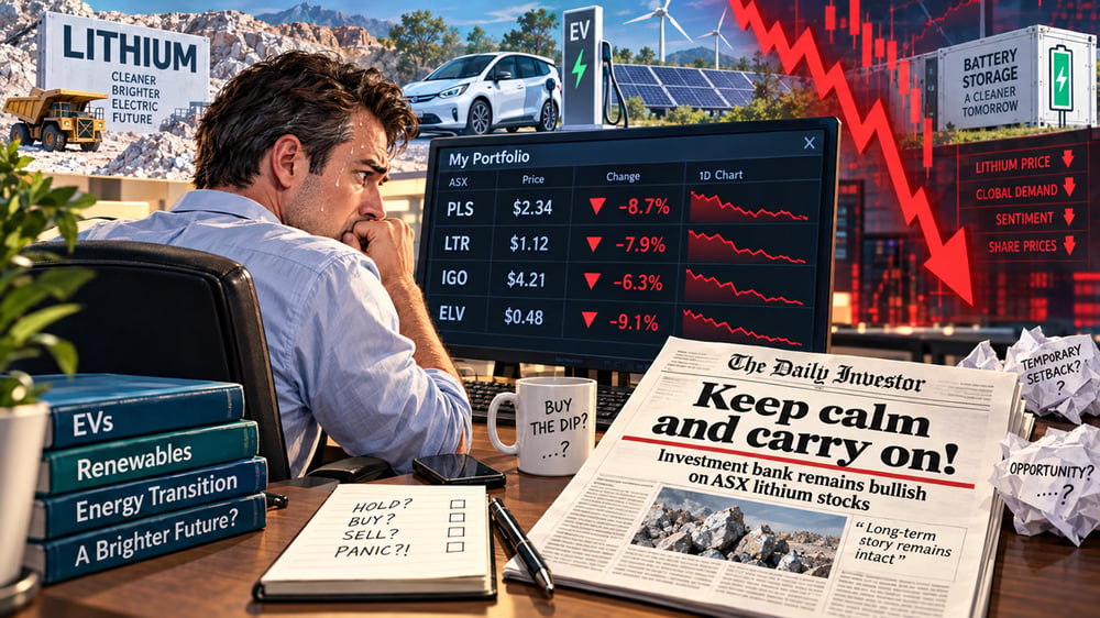 Lithium price crashes again – but this investment bank says 'Keep calm and carry on' buying ASX lithium stocks